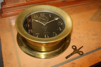 U.S. Navy Rare Circa 1923 Antique Waltham Desk Clock Number 1 Tested Working