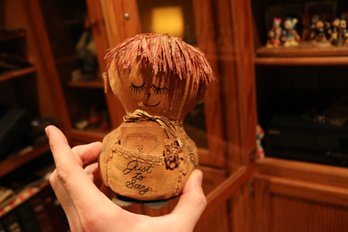 Western Union Dolly Gram Felt Message Doll Figurine
