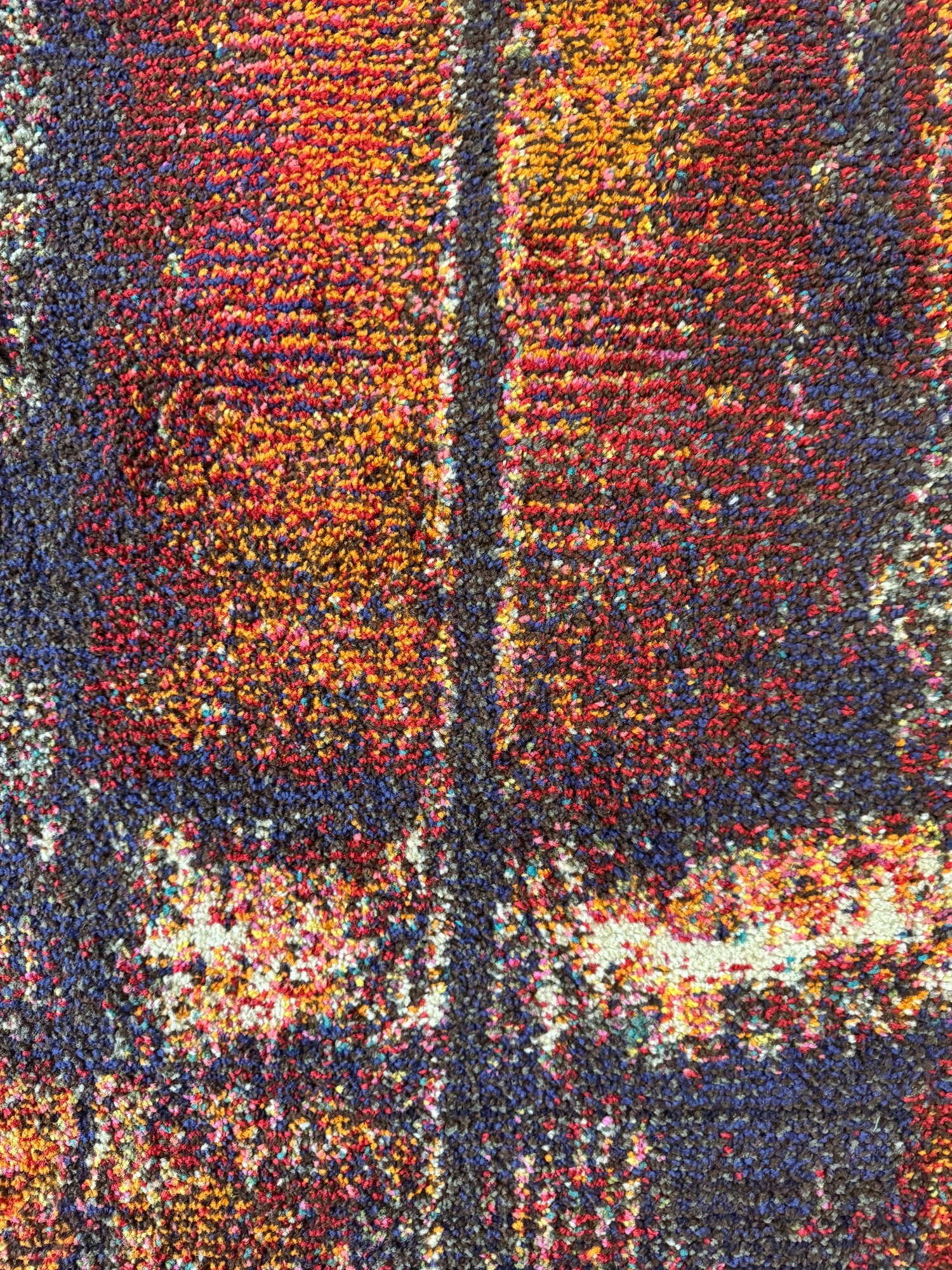 Unique Loom Casablanca Multi Color Abstract Pattern Rug 194967