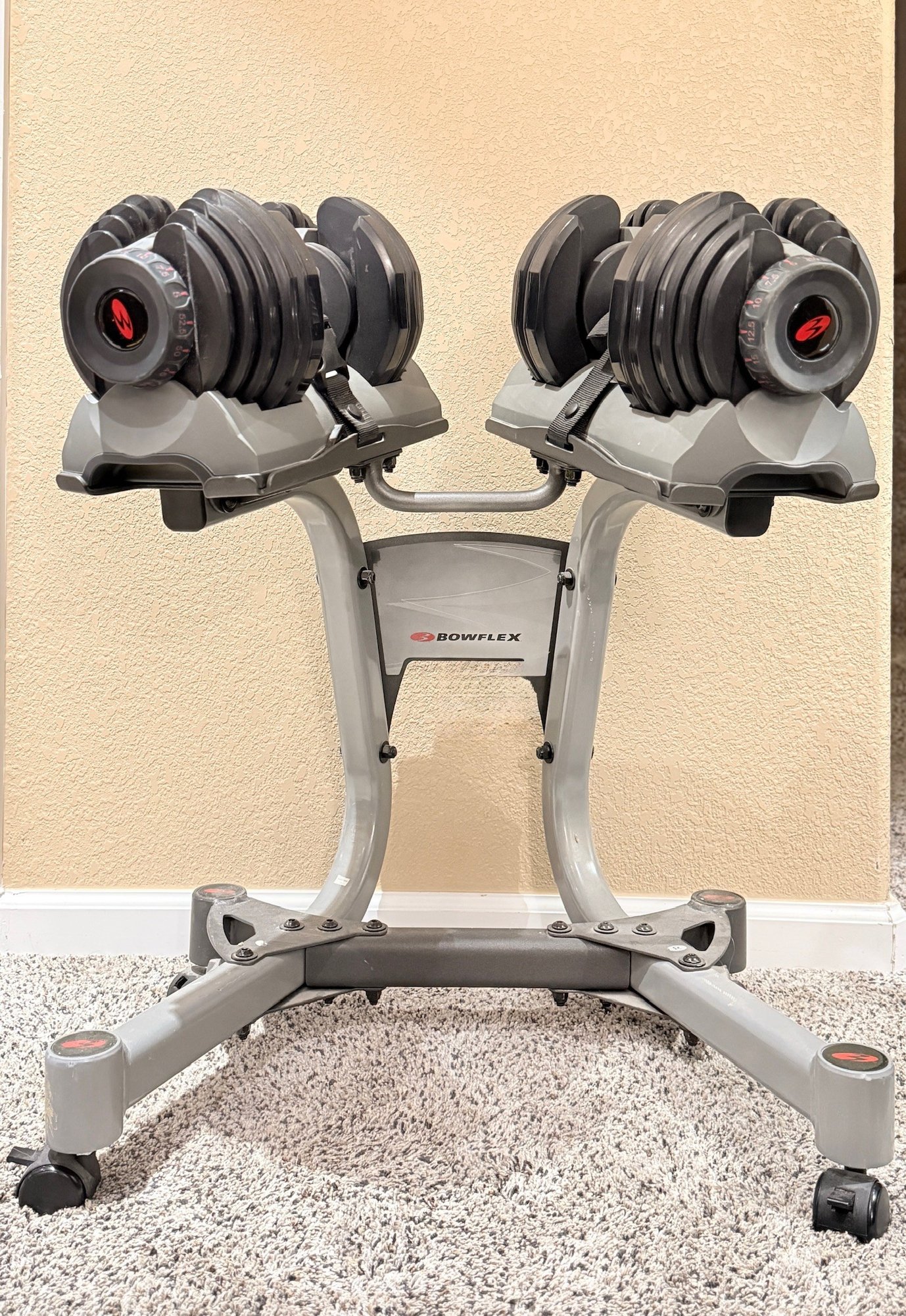 Bowflex Selecttech 552 Dumbbells Weight Rack #259919 | Auctionninja.com