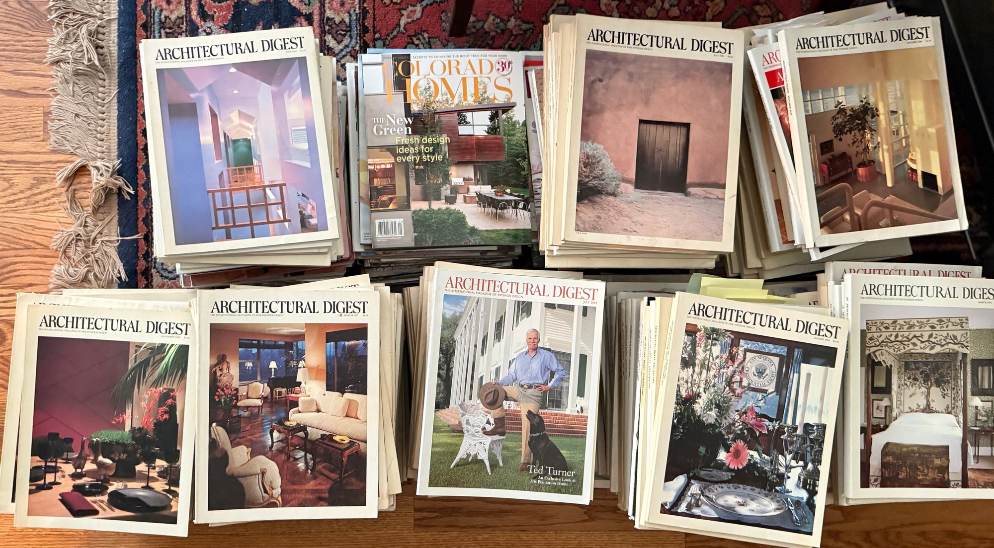 Over 250 Vintage Architectural Digest Magazines From The 1970s-1990s ...