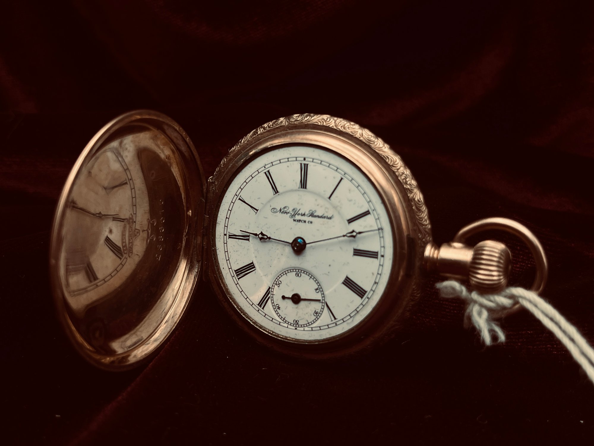 New York Standard Model 1/44 Pocket Watch With Keystone Watch Case ...