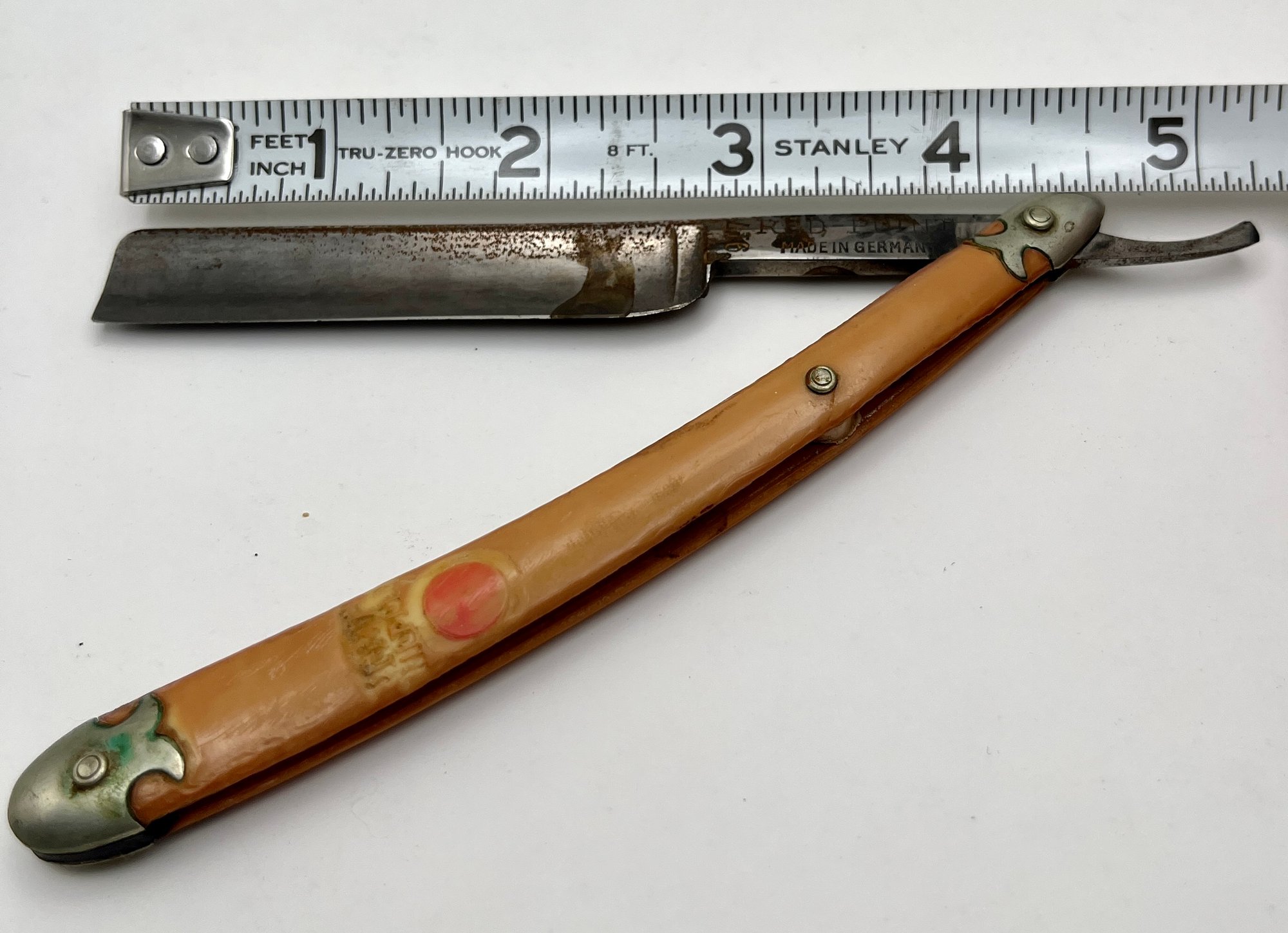Vintage Red Point Straight Razor 917 Anton Wingen Jr Solingen Germany ...
