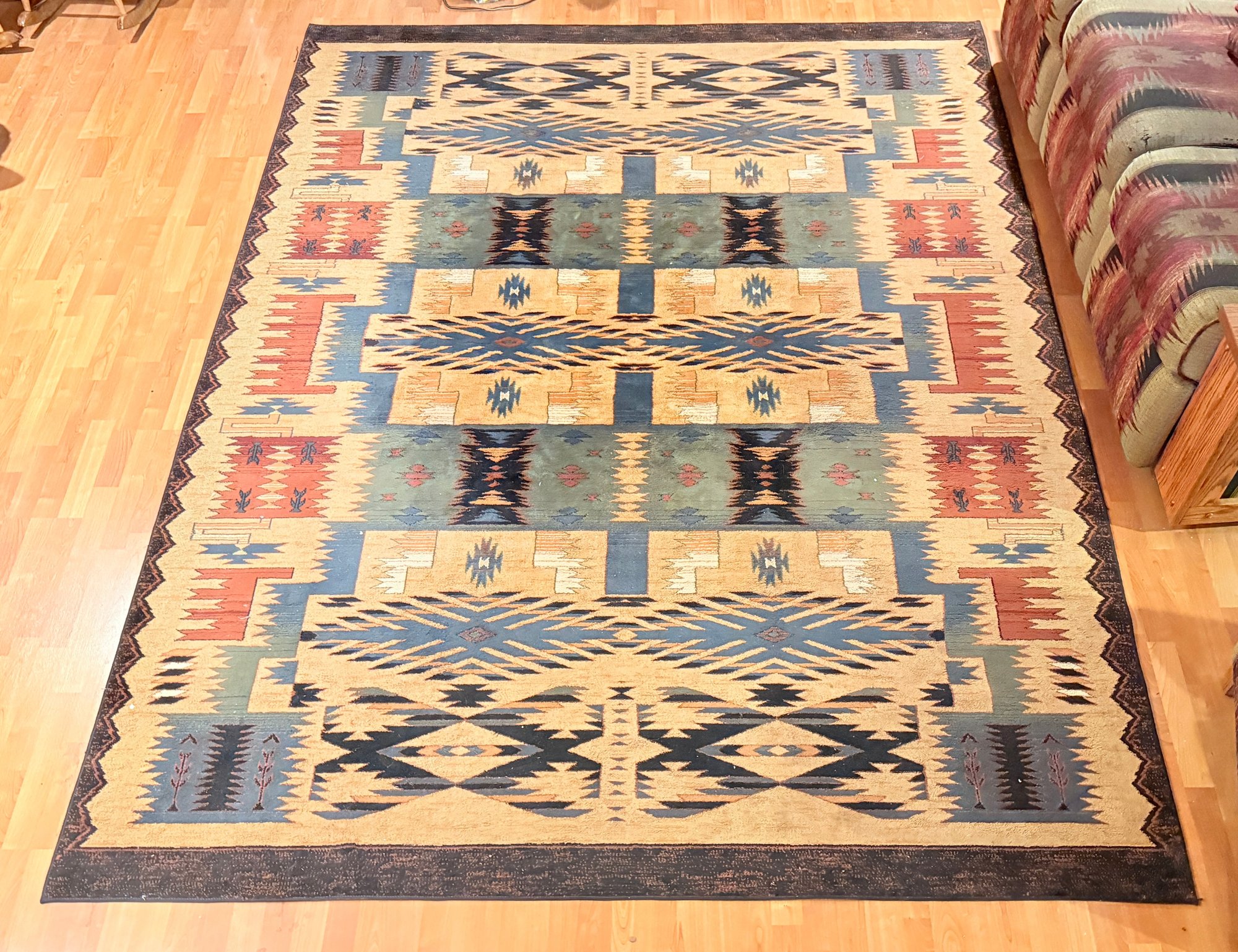 Large Oriental Weavers Of America Taba 2 New Dakota Black Area Rug ...