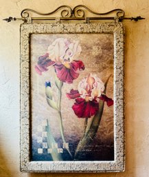 Framed Print On Board 'Grand Iris'