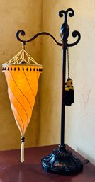 Vintage Damask Spiral Fortuny Style Pendant Lamp 1 Of 2