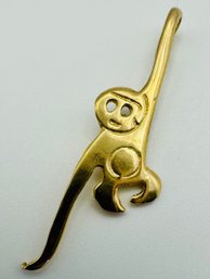 14K Yellow Gold Monkey Pendant