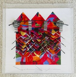 3d Artwork Paper Collage Created By Artist Akiko Sugiyama.