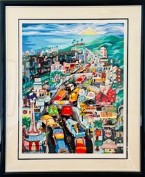 Linnea Pergola Serigraph - Cruising The Strip - 1995 - SIGNED With COA 265/300