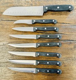 Lot Of 8 Philippe Richard Stainless Steel Knives