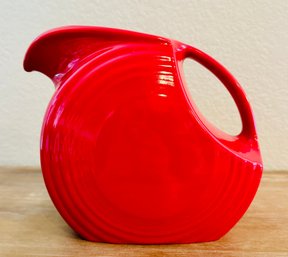 Fiesta Ware Scarlet Red Large Disc Pitcher