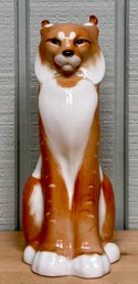 Lomonosov Porcelain Lynx Figurine-USSR