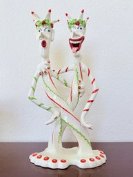 Mark Switzer For Silvestri Whimsical Ceramic Candle Holder