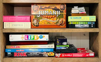 Collection Of Board Games Including Jumanji
