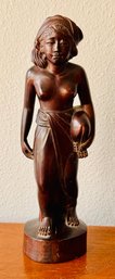 Vintage Balinese Hand-carved Wood Statue