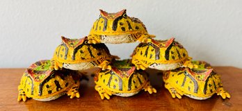 1997 Plastic Ornate Horned Frogs