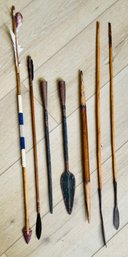 Collection Of Tribal Spears And Arrows