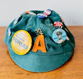 'whoopee Cap,' Or 'Jughead Hat' Popular Mid-20th Century Cap With Political Pins
