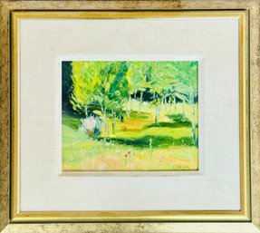 Original Oil On Canvas ASPEN GLOW Signed By Artist