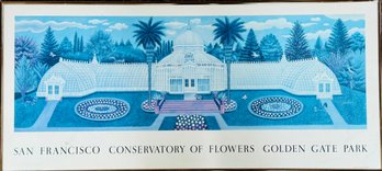 Conservatory Of Flowers In San Franciscos Golden Gate Park Framed Poster