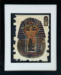Framed  Hand-painted Egyptian Papyrus Artwork