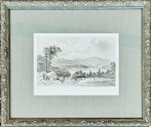 1874 Lake George Print By Casilear - Framed Steel Engraving
