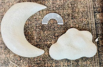 Pottery Barn Kids Paper Mache Lightup Moon And Cloud