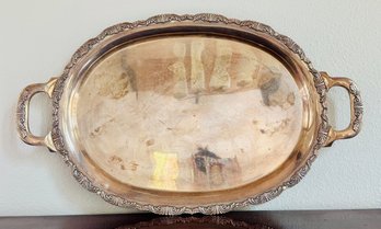 Victorian Sterling 950 Silver Oval Tray
