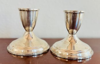Sterling Silver Weighted Candlesticks
