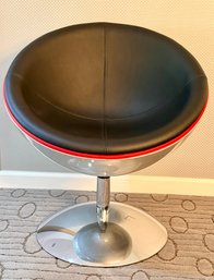 Lumisource Lunar Swivel Lounger Chair Half Moon Shaped