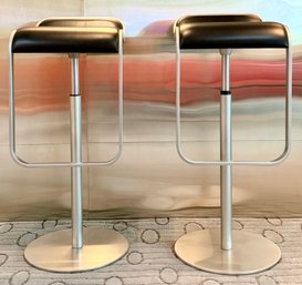 Pair Of Lem Piston Stools By Shin And Tomoko Azumi For Lapalma