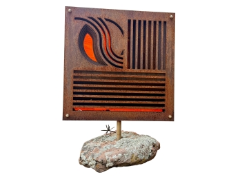 ' Sky Harvest ' Outdoor Steel Sculpture By Artist William Freer