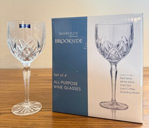 NEW Marquis By Waterford - Brookside All-Purpose Wine Glasses -Set Of 4