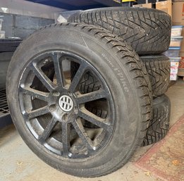 FULL SET Of Hankook Winter I*Pike Studded Tires On Rims - Ice And Snow Traction 255/55/r18