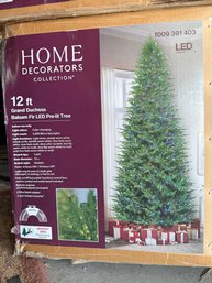 Home Decorations 12ft Pre-lit Christmas Tree 1of2