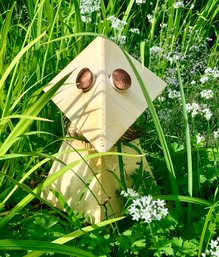 Whimsical Bird, Handmade Metal Garden Sculpture