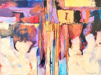 Bob Coonts, Signed, Original Abstract ' High Desert Realm ' Painting