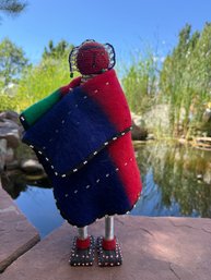 Handcrafted South African Ndebele Beaded Doll