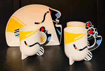 Vintage 1980s Kato Koge 'Humoresque' Ceramic Tableware