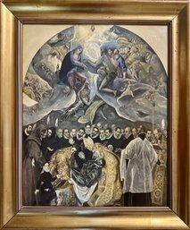'The Burial Of The Count Of Orgaz' Framed Oil Reproduction