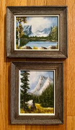 Pair Of Original Oil Paintings By Colorado Artist Marion Duncan