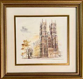Vintage Framed Print Westminster Abbey