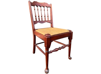 Vintage French Country Cherry Rush Side Chair 2 Of 2