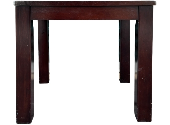 Stained Wood Side Table 1 Of 2