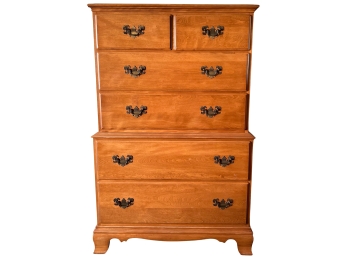 Heywood Wakefield Colonial Style Maple Chest Of Drawers