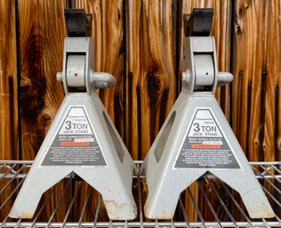 Pair Of 3 Ton Heavy-duty Jack Stands