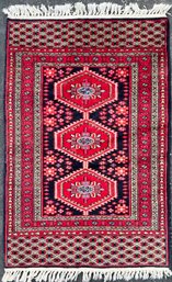 Vintage Oriental Fringe Rug