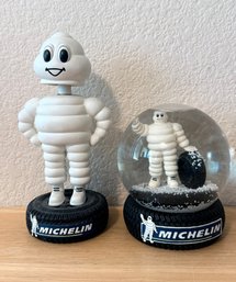 Michelin Man - Bobblehead And Snow Globe