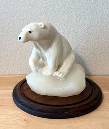 Wax Candle Polar Bear Sculpture