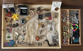 Large Assortment Of Costume Jewelry